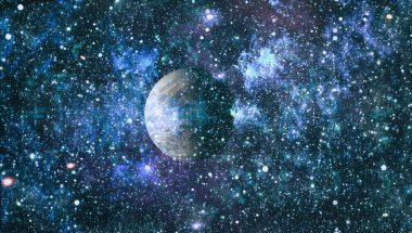 Derin uzay bulunan sarmal gökada. Nasa tarafından döşenmiş bu görüntü unsurları.