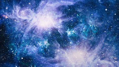 Uzaydaki gezegenler, yıldızlar ve galaksiler uzay keşiflerinin güzelliğini gösteriyor. NASA tarafından döşenmiş elementler