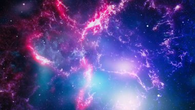 Uzaydaki gezegenler, yıldızlar ve galaksiler uzay keşiflerinin güzelliğini gösteriyor. NASA tarafından döşenmiş elementler