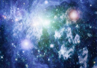 Uzaydaki gezegenler, yıldızlar ve galaksiler uzay keşiflerinin güzelliğini gösteriyor. NASA tarafından döşenmiş elementler