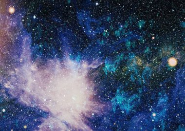 Derin uzay bulunan sarmal gökada. Nasa tarafından döşenmiş bu görüntü unsurları.