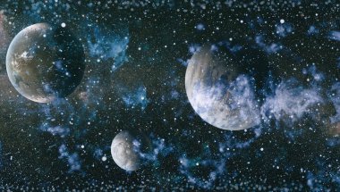 Derin uzay bulunan sarmal gökada. Nasa tarafından döşenmiş bu görüntü unsurları.