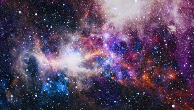 Derin uzay bulunan sarmal gökada. Nasa tarafından döşenmiş bu görüntü unsurları.