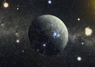 Derin uzay bulunan sarmal gökada. Nasa tarafından döşenmiş bu görüntü unsurları.