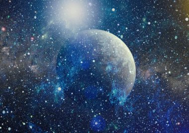 Derin uzay bulunan sarmal gökada. Nasa tarafından döşenmiş bu görüntü unsurları.