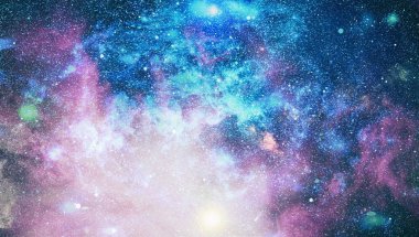 Derin uzay bulunan sarmal gökada. Nasa tarafından döşenmiş bu görüntü unsurları.