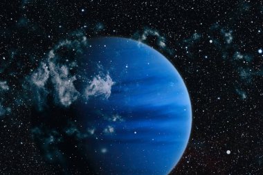 Uzaydaki gezegenler, yıldızlar ve galaksiler uzay keşiflerinin güzelliğini gösteriyor. NASA tarafından döşenmiş elementler