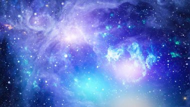 Uzaydaki gezegenler, yıldızlar ve galaksiler uzay keşiflerinin güzelliğini gösteriyor. NASA tarafından döşenmiş elementler