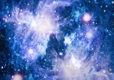 Uzaydaki gezegenler, yıldızlar ve galaksiler uzay keşiflerinin güzelliğini gösteriyor. NASA tarafından döşenmiş elementler