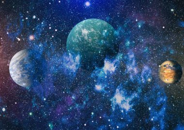 Derin uzay bulunan sarmal gökada. Nasa tarafından döşenmiş bu görüntü unsurları.