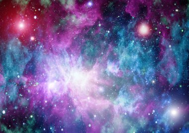 Uzaydaki gezegenler, yıldızlar ve galaksiler uzay keşiflerinin güzelliğini gösteriyor. NASA tarafından döşenmiş elementler