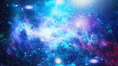 Derin uzay bulunan sarmal gökada. Nasa tarafından döşenmiş bu görüntü unsurları.