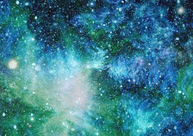 Derin uzay bulunan sarmal gökada. Nasa tarafından döşenmiş bu görüntü unsurları.