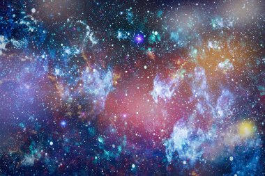 Uzaydaki gezegenler, yıldızlar ve galaksiler uzay keşiflerinin güzelliğini gösteriyor. NASA tarafından döşenmiş elementler