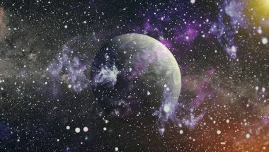 Derin uzay bulunan sarmal gökada. Nasa tarafından döşenmiş bu görüntü unsurları.