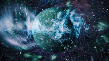 Derin uzay bulunan sarmal gökada. Nasa tarafından döşenmiş bu görüntü unsurları.