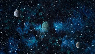 Derin uzay bulunan sarmal gökada. Nasa tarafından döşenmiş bu görüntü unsurları.