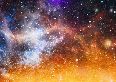 Derin uzay bulunan sarmal gökada. Nasa tarafından döşenmiş bu görüntü unsurları.