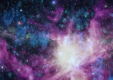 Derin uzay bulunan sarmal gökada. Nasa tarafından döşenmiş bu görüntü unsurları.