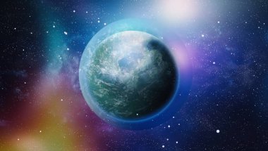 Derin uzay bulunan sarmal gökada. Nasa tarafından döşenmiş bu görüntü unsurları.