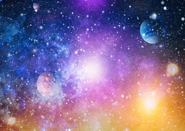 Derin uzay bulunan sarmal gökada. Nasa tarafından döşenmiş bu görüntü unsurları.