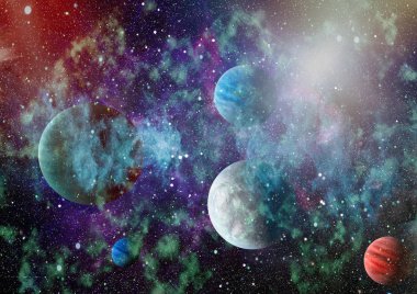 Derin uzay bulunan sarmal gökada. Nasa tarafından döşenmiş bu görüntü unsurları.