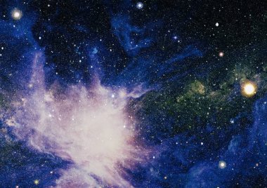 Derin uzay bulunan sarmal gökada. Nasa tarafından döşenmiş bu görüntü unsurları.