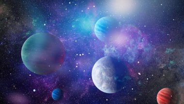 Derin uzay bulunan sarmal gökada. Nasa tarafından döşenmiş bu görüntü unsurları.