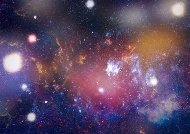 Uzaydaki gezegenler, yıldızlar ve galaksiler uzay keşiflerinin güzelliğini gösteriyor. NASA tarafından döşenmiş elementler