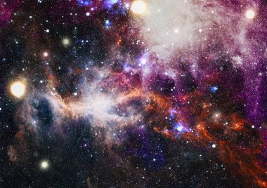 Derin uzay bulunan sarmal gökada. Nasa tarafından döşenmiş bu görüntü unsurları.