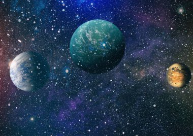 Derin uzay bulunan sarmal gökada. Nasa tarafından döşenmiş bu görüntü unsurları.