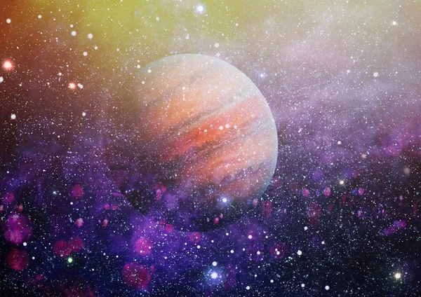 Зірки Планети Галактики Вільному Просторі Елементи Цього Зображення Мебльовані — стокове фото