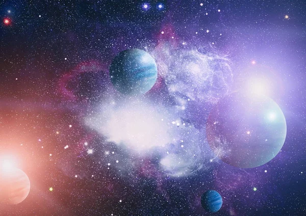 Stars Planet Galaxy Free Space Elements Image Furnished Nasa — Stock Photo, Image