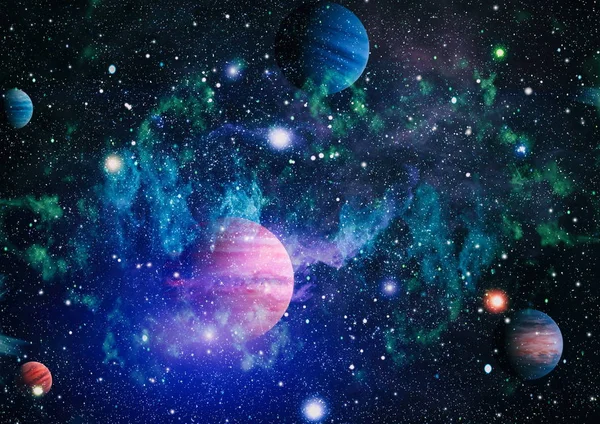 Stjärnor Planet Och Galax Ett Fritt Utrymme Delar Denna Bild — Stockfoto