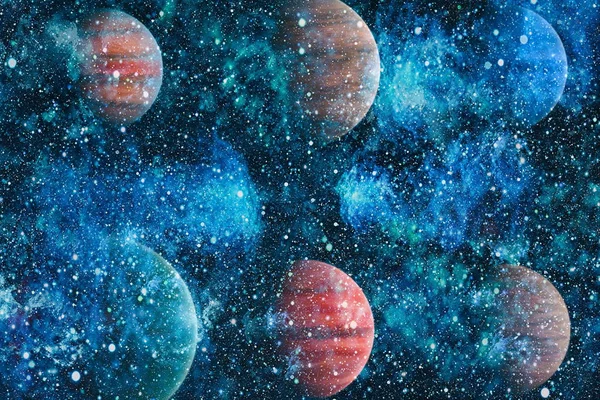 Stjärnor Planet Och Galax Ett Fritt Utrymme Delar Denna Bild — Stockfoto