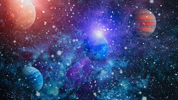 Звезды Планеты Галактики Свободном Пространстве Элементы Этого Образа Обставлены Nasa — стоковое фото