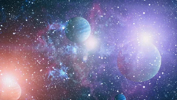 Stars Planet Galaxy Free Space Elements Image Furnished Nasa — Stock Photo, Image