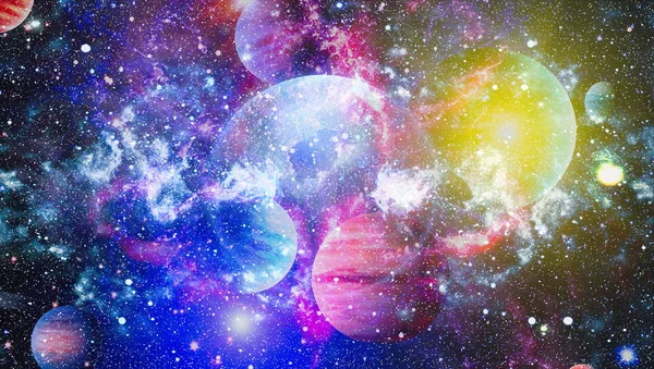 Les Étoiles Une Planète Une Galaxie Dans Espace Libre Éléments — Photo