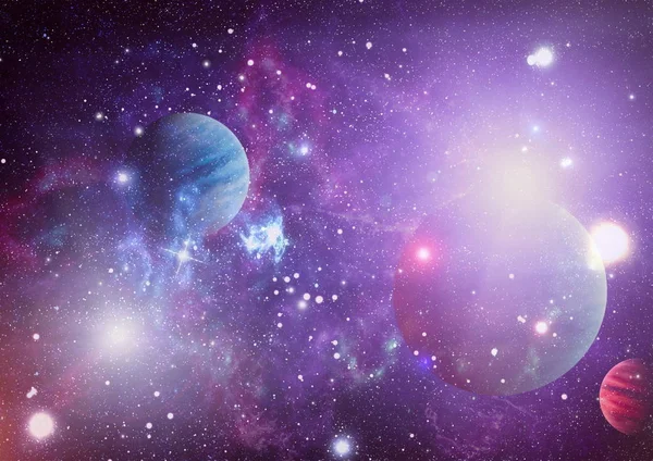 Stars Planet Galaxy Free Space Elements Image Furnished Nasa — Stock Photo, Image