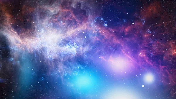 Derin Uzay Bulunan Sarmal Gökada Nasa Tarafından Döşenmiş Görüntü Unsurları — Stok fotoğraf