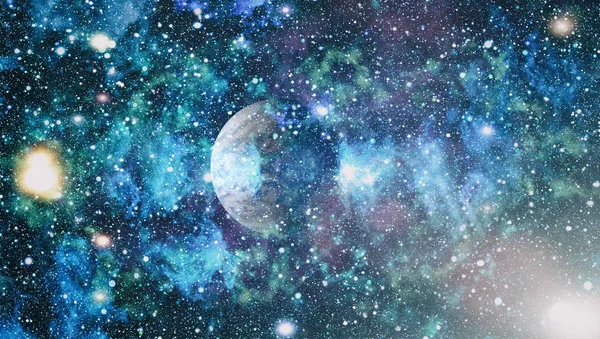 Спіральна Галактика Глибокому Космосі Елементи Цього Зображення Мебльовані — стокове фото