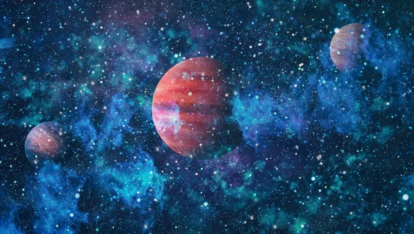 Stjärnor Planet Och Galax Ett Fritt Utrymme Delar Denna Bild — Stockfoto