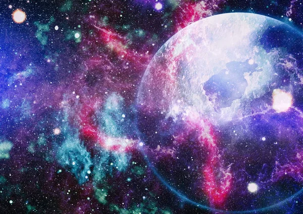 Derin uzay bulunan sarmal gökada. Nasa tarafından döşenmiş bu görüntü unsurları.