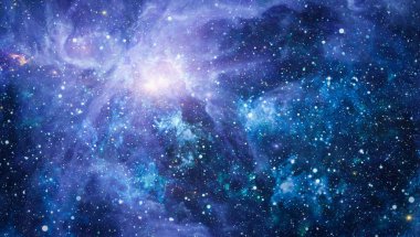 Güzel bulutsu, yıldızlar ve galaksiler. Nasa tarafından döşenmiş bu görüntü unsurları.