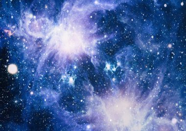 Güzel bulutsu, yıldızlar ve galaksiler. Nasa tarafından döşenmiş bu görüntü unsurları.