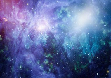 Güzel bulutsu, yıldızlar ve galaksiler. Nasa tarafından döşenmiş bu görüntü unsurları.