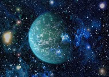 alan birçok ışık yılı uzakta dünya. Nasa tarafından döşenmiş bu görüntü unsurları