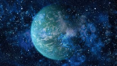 alan birçok ışık yılı uzakta dünya. Nasa tarafından döşenmiş bu görüntü unsurları