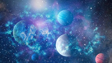 alan birçok ışık yılı uzakta dünya. Nasa tarafından döşenmiş bu görüntü unsurları