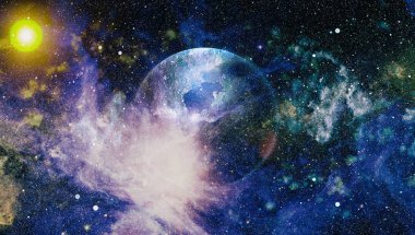 alan birçok ışık yılı uzakta dünya. Nasa tarafından döşenmiş bu görüntü unsurları